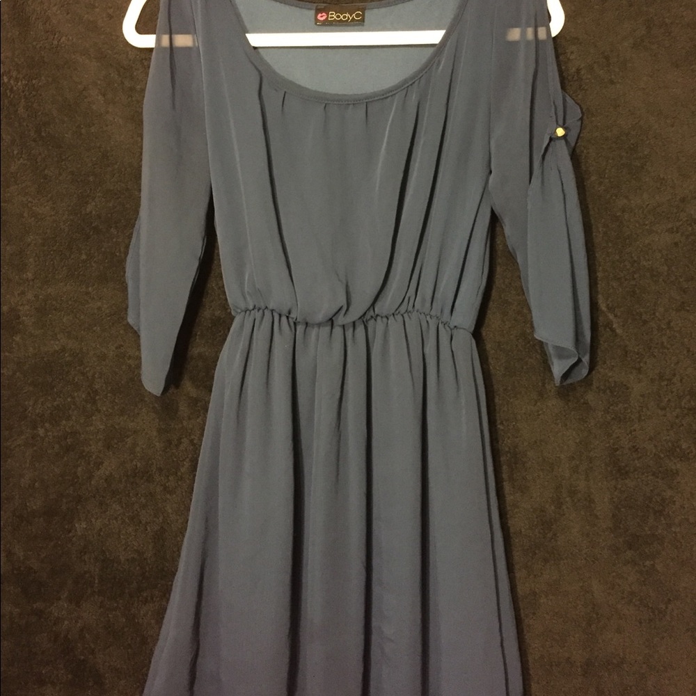 BODY CENTRAL BLUE DRESS